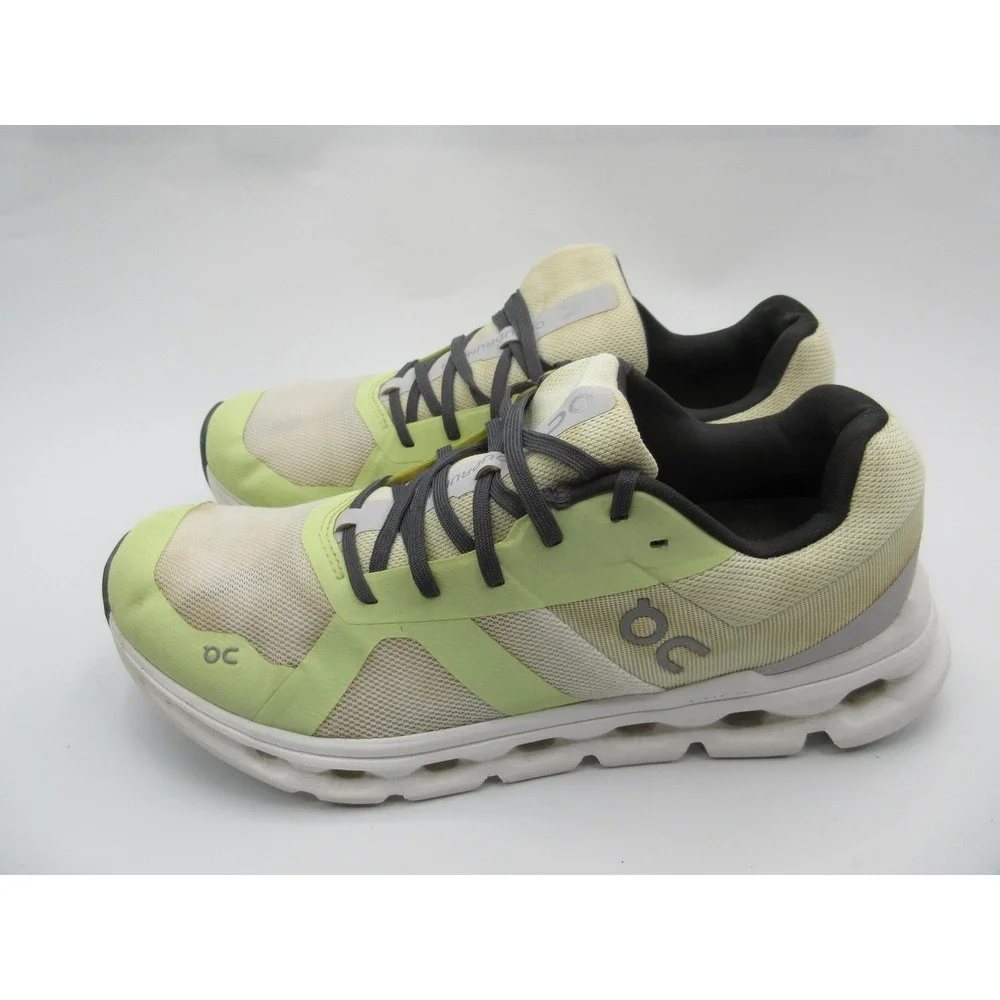 On Running Cloudrunner Shoes Womens Size 11 Green Cream Athletic Sneakers Gym